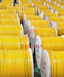 cáp bọc nhựa màu vàng