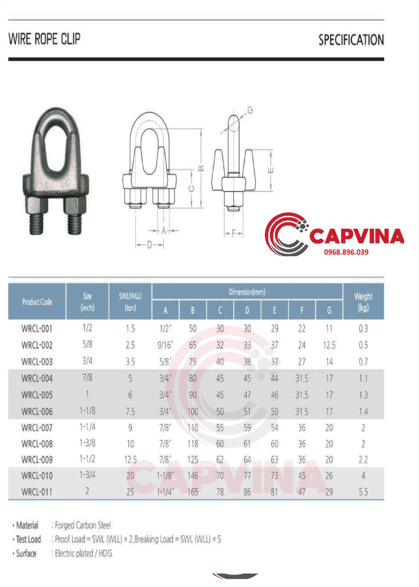 ốc siết cáp d6